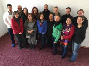 Team der Flüchtlingssozialarbeit Dresden-Mitte