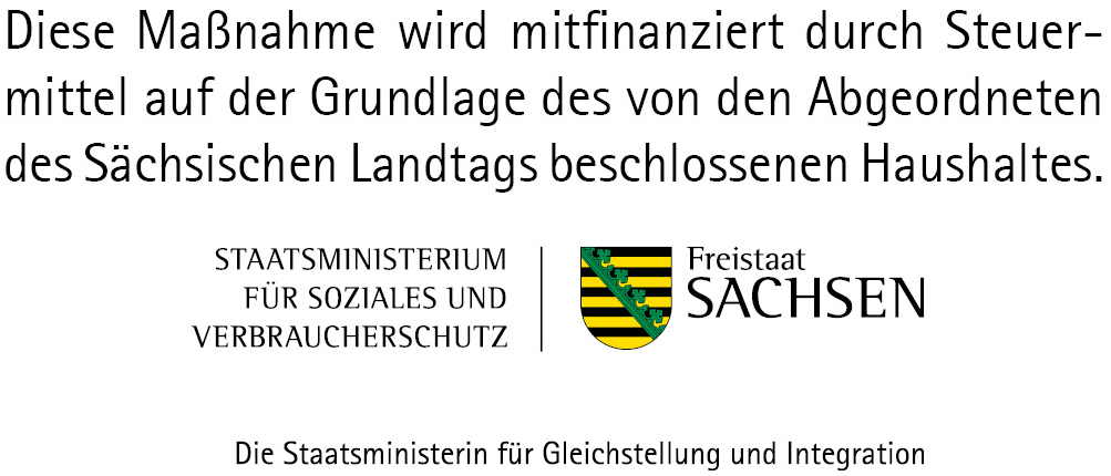 Logo Sächsisches Staatsministerium für Soziales und Verbraucherschutz - Gleichstellung u. Integration