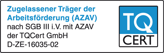 Logo Zugelassener Träger der Arbeitsförderung (AZAV)