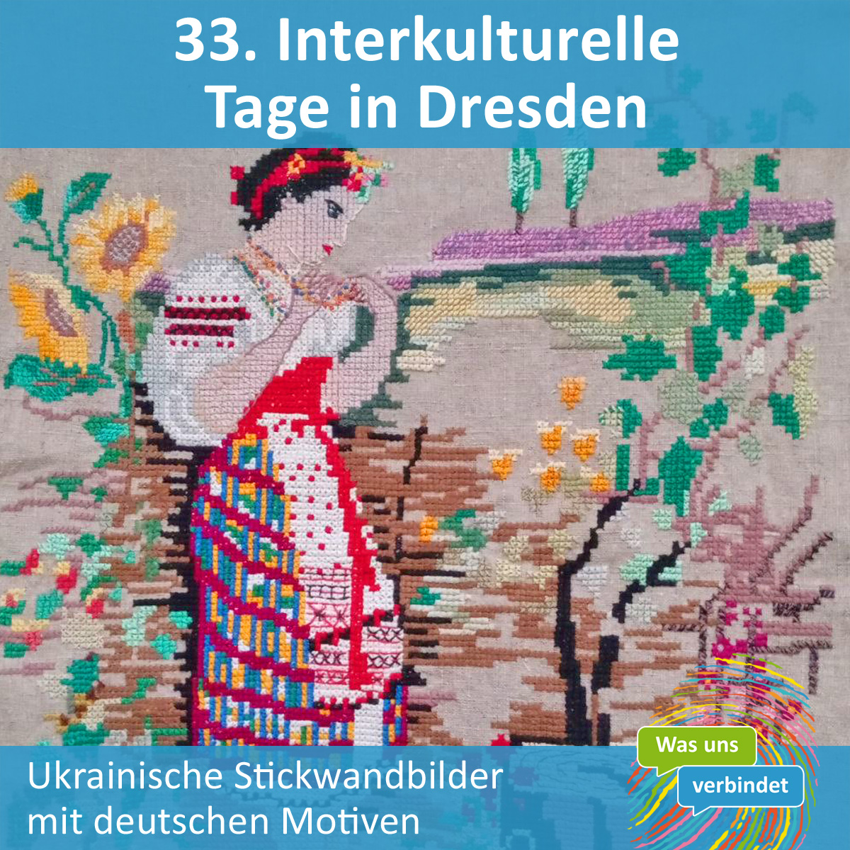 Ausstellung "Ukrainische Stickwandbilder mit deutschen Motiven"