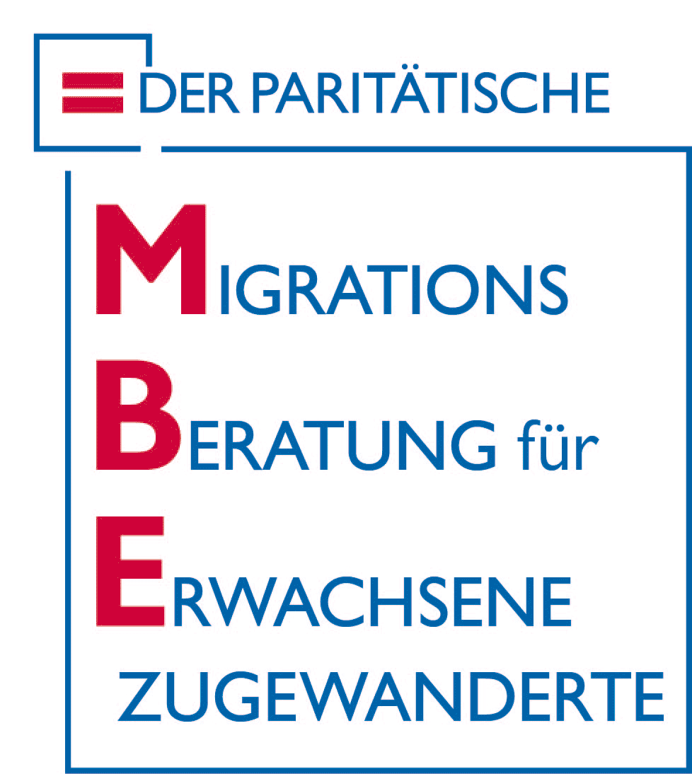 Logo Der Paritätische. Migrationsberatung für erwachsene Zugewanderte
