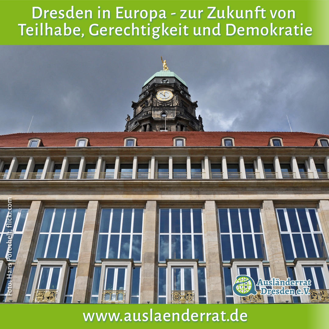 Podiumsdiskussion "Dresden in Europa - zur Zukunft von Teilhabe, Gerechtigkeit und Demokratie"